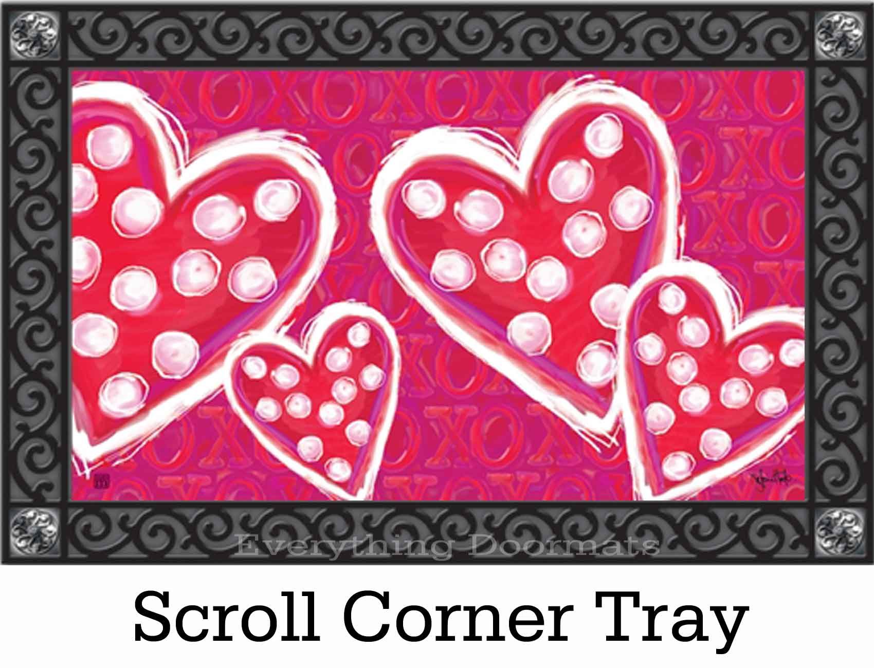 Indoor & Outdoor Valentine Wishes MatMate Doormat 18 x 30