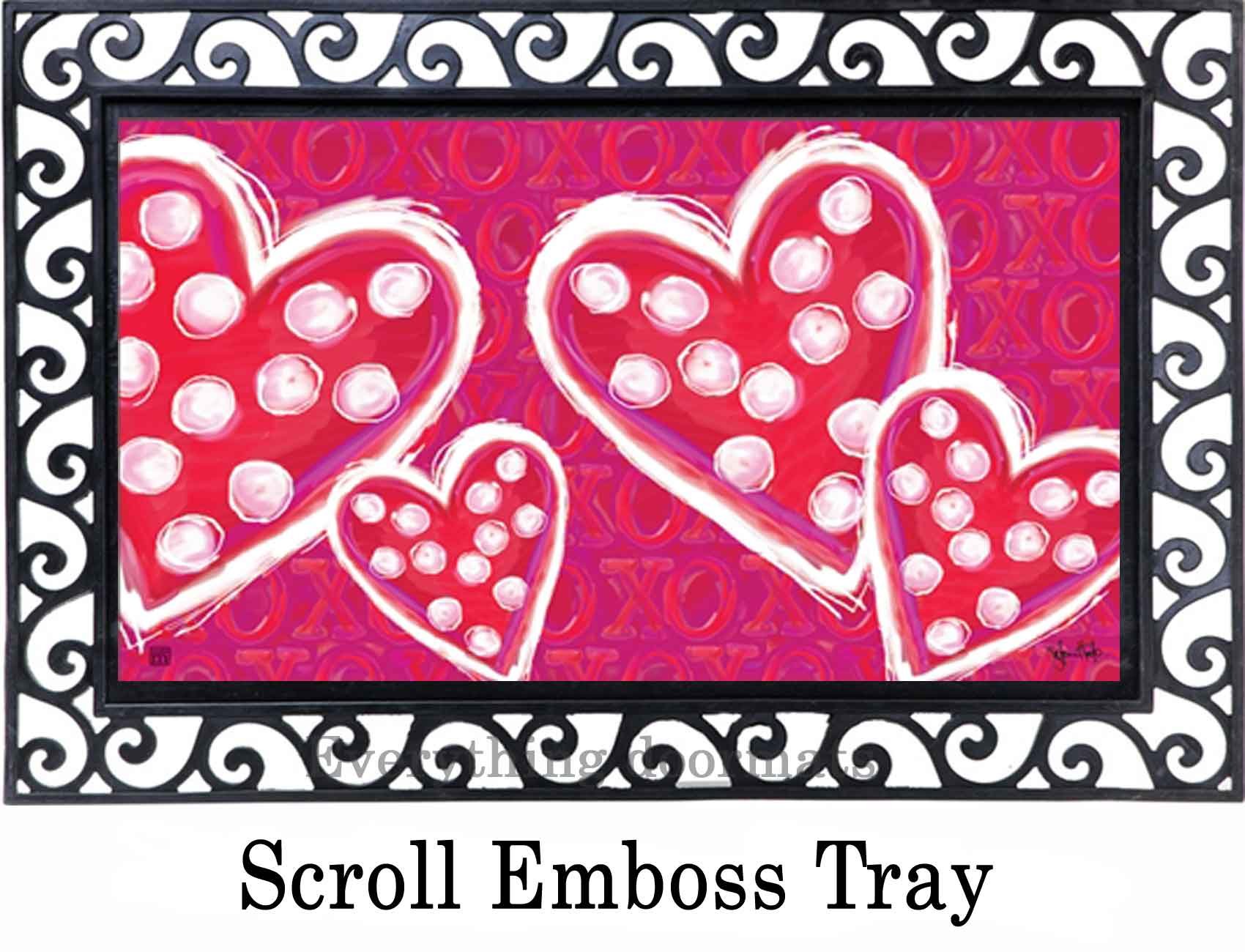 Indoor & Outdoor Valentine Wishes MatMate Doormat 18 x 30