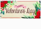 Valentine's Day Floral Sassafras Mat - 10 x 22 Insert Doormat