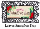 Valentine's Day Floral Sassafras Mat - 10 x 22 Insert Doormat