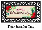 Valentine's Day Floral Sassafras Mat - 10 x 22 Insert Doormat