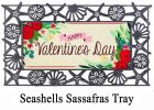 Valentine's Day Floral Sassafras Mat - 10 x 22 Insert Doormat