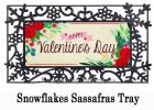 Valentine's Day Floral Sassafras Mat - 10 x 22 Insert Doormat