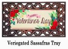 Valentine's Day Floral Sassafras Mat - 10 x 22 Insert Doormat