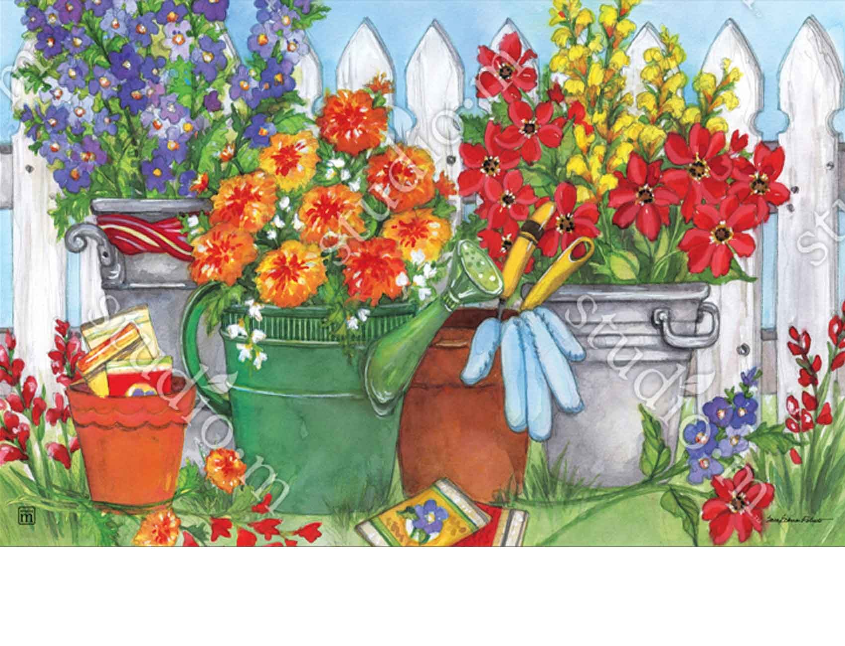 Matmates Vintage Watering Can Doormat Floor Mats Door Mats
