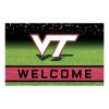 Virginia Tech University Flocked Rubber Doormat - 18 x 30
