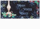 Warm Winter Wishes Sassafras Mat - 10 x 22 Insert Doormat