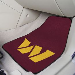 Washington Commanders 2pc Carpet Floor Mat Set - Logo