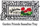 Welcome to Our Porch Geraniums Sassafras Mat - 10x22 Insert Doormat