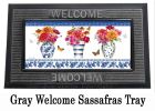 Welcome to Our Porch Geraniums Sassafras Mat - 10x22 Insert Doormat