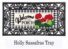 Welcome to Our Porch Geraniums Sassafras Mat - 10x22 Insert Doormat