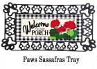 Welcome to Our Porch Geraniums Sassafras Mat - 10x22 Insert Doormat
