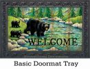 Indoor & Outdoor Welcome Black Bear Insert Doormat - 18x30