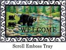 Indoor & Outdoor Welcome Black Bear Insert Doormat - 18x30