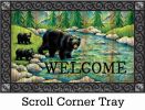 Indoor & Outdoor Welcome Black Bear Insert Doormat - 18x30