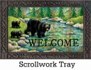 Indoor & Outdoor Welcome Black Bear Insert Doormat - 18x30