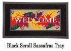 Welcome Fall Leaves Sassafras Mat - 10 x 22 Insert Doormat