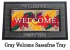 Welcome Fall Leaves Sassafras Mat - 10 x 22 Insert Doormat