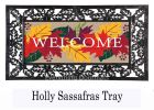 Welcome Fall Leaves Sassafras Mat - 10 x 22 Insert Doormat