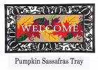 Welcome Fall Leaves Sassafras Mat - 10 x 22 Insert Doormat