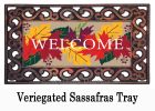 Welcome Fall Leaves Sassafras Mat - 10 x 22 Insert Doormat