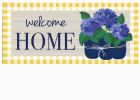 Welcome Home Hydrangeas Sassafras Mat - 10x22 Insert Doormat