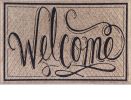 Welcome Script Diamond Embossed Dimension Doormat - 19 x 30