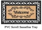 Sassafras Welcome Scroll Mat - 10 x 22 Insert Doormat