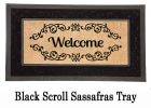 Sassafras Welcome Scroll Mat - 10 x 22 Insert Doormat