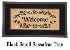 Sassafras Welcome Scroll Mat - 10 x 22 Insert Doormat