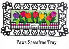 Welcome Spring Tulips Sassafras Mat - 10 x 22 Insert Doormat