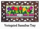 Welcome Spring Tulips Sassafras Mat - 10 x 22 Insert Doormat