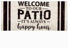 Welcome to Our Patio Sassafras Mat - 10x22 Insert Doormat