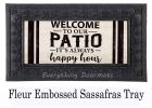 Welcome to Our Patio Sassafras Mat - 10x22 Insert Doormat