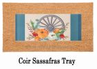 Welcome Wagon Wheel Sassafras Mat - 10 x 22 Insert Doormat