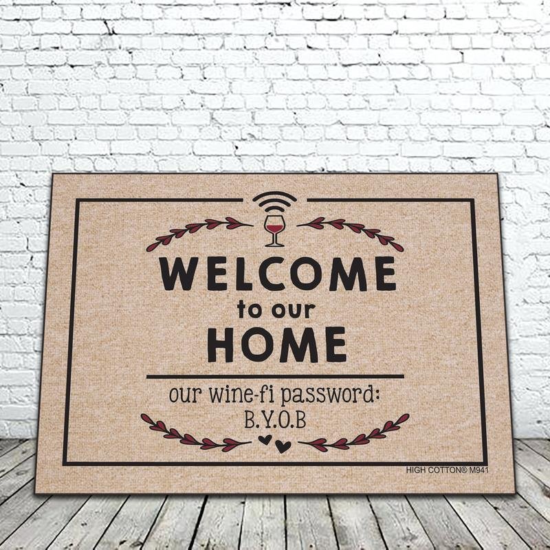 Coir Door Mat Entry Doormat Funny What's The Password 
