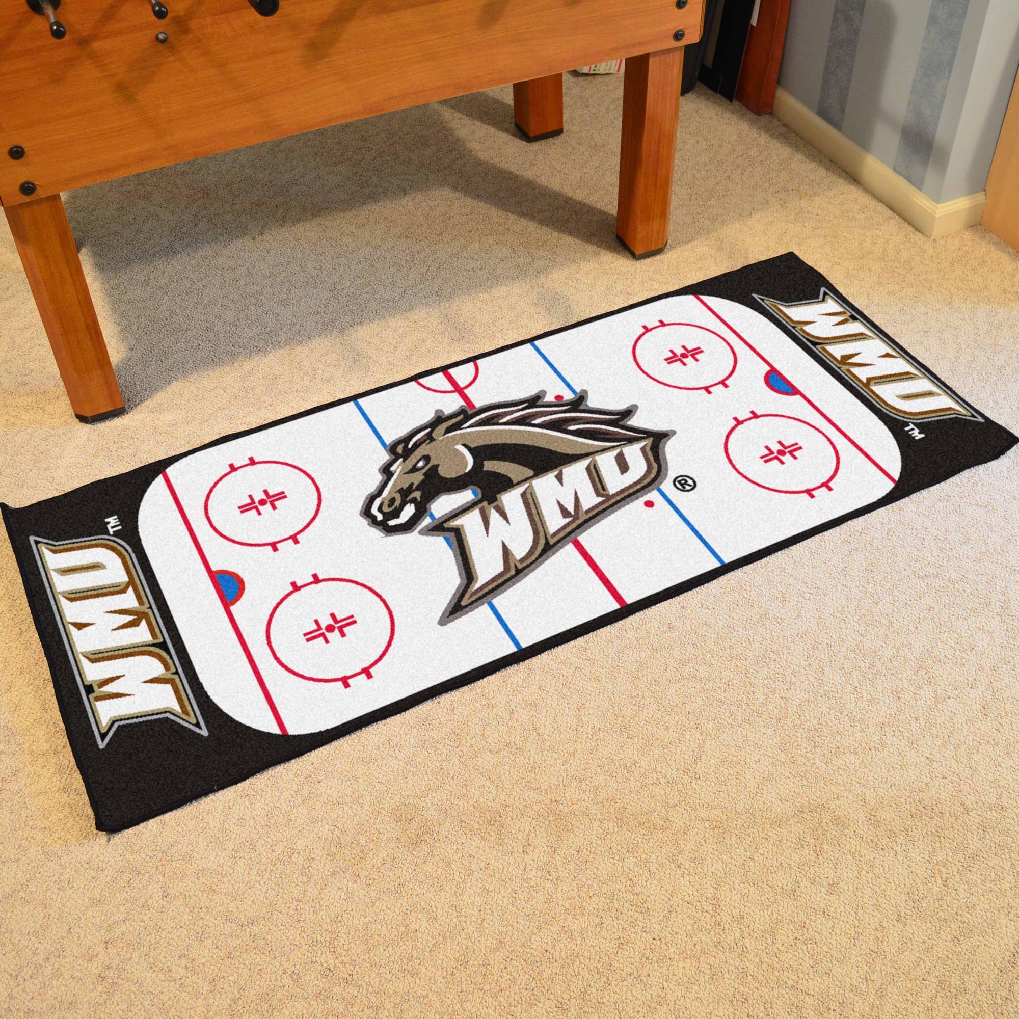 Western Michigan Broncos Rink Runner Mat 29x72 Western michigan broncos rink runner mat 29x72