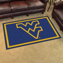 West Virginia University Area Rug - 4 x 6 Nylon