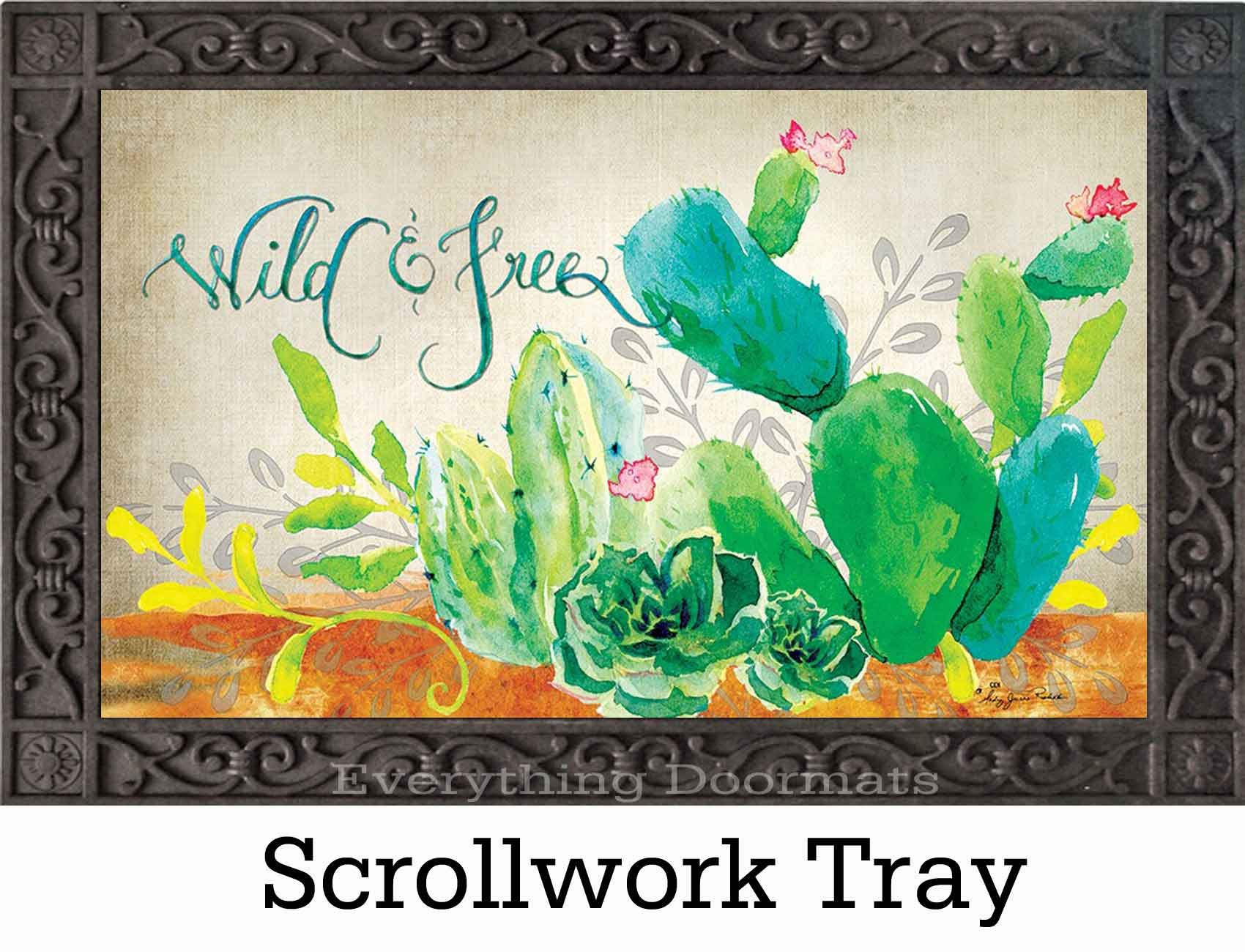 Indoor & Outdoor Wild & Free Insert Doormat 18 x 30