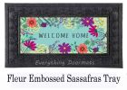 Wild Flowers Welcome Sassafras Mat - 10 x 22 Insert Doormat