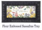 Wildflowers and Butterflies Sassafras Mat - 10x22 Insert Doormat