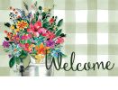 Wildflower Bucket Indoor & Outdoor Insert Doormat - 18 x 30