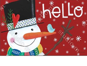 Indoor & Outdoor Winter Happiness MatMate Doormat - 18x30