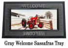 Winter Red Tractor Sassafras Mat - 10 x 22 Insert Doormat