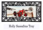 Winter Red Tractor Sassafras Mat - 10 x 22 Insert Doormat