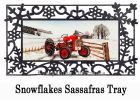 Winter Red Tractor Sassafras Mat - 10 x 22 Insert Doormat