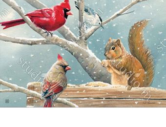 Indoor & Outdoor Winter Snacktime MatMate Insert Doormat