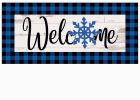 Winter Welcome Sassafras Mat - 10 x 22 Insert Doormat