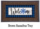 Winter Welcome Sassafras Mat - 10 x 22 Insert Doormat