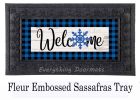 Winter Welcome Sassafras Mat - 10 x 22 Insert Doormat